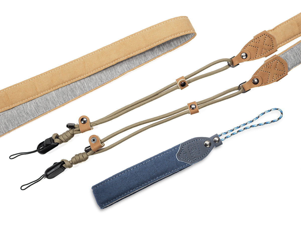 STC × Jouer8 Plant-Fiber Antibacterial Camera Strap | Wrist Strap / Shoulder Strap — Morandi 3 Colors