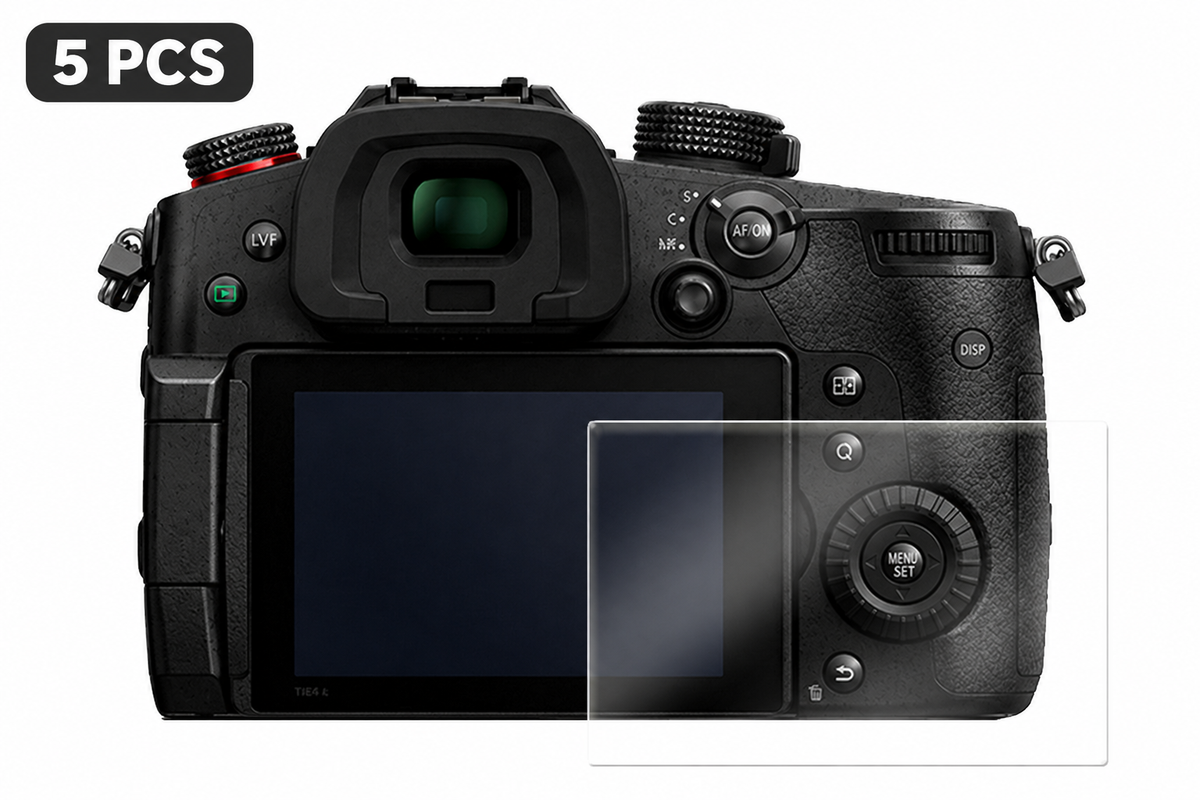 STC Ultrarmor tempered glass protector for Panasonic cameras with 5 PCS badge