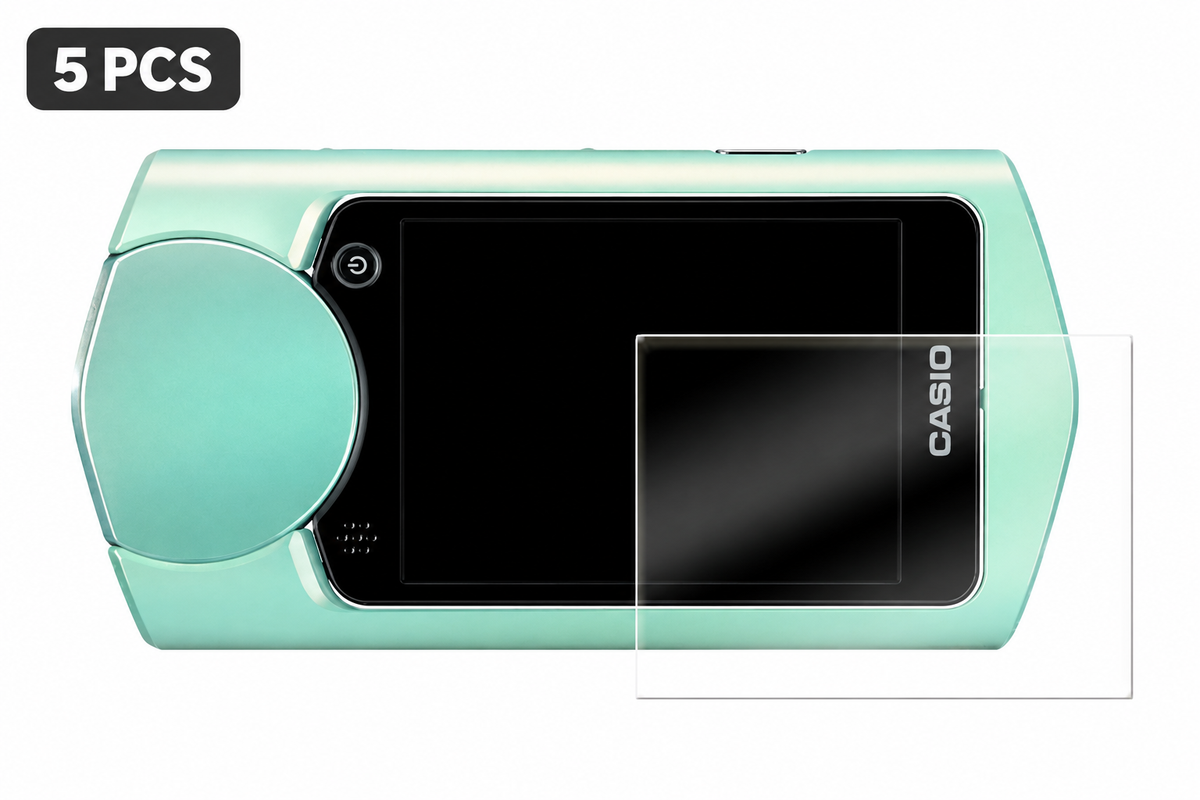 STC Ultrarmor tempered glass protector for Casio cameras with 5 PCS badge