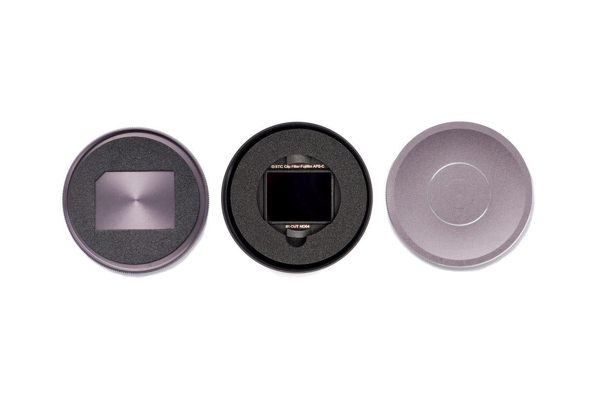 Clip Filter Set + Aerospace-grade Metal Case for Fujifilm X (APS-C)