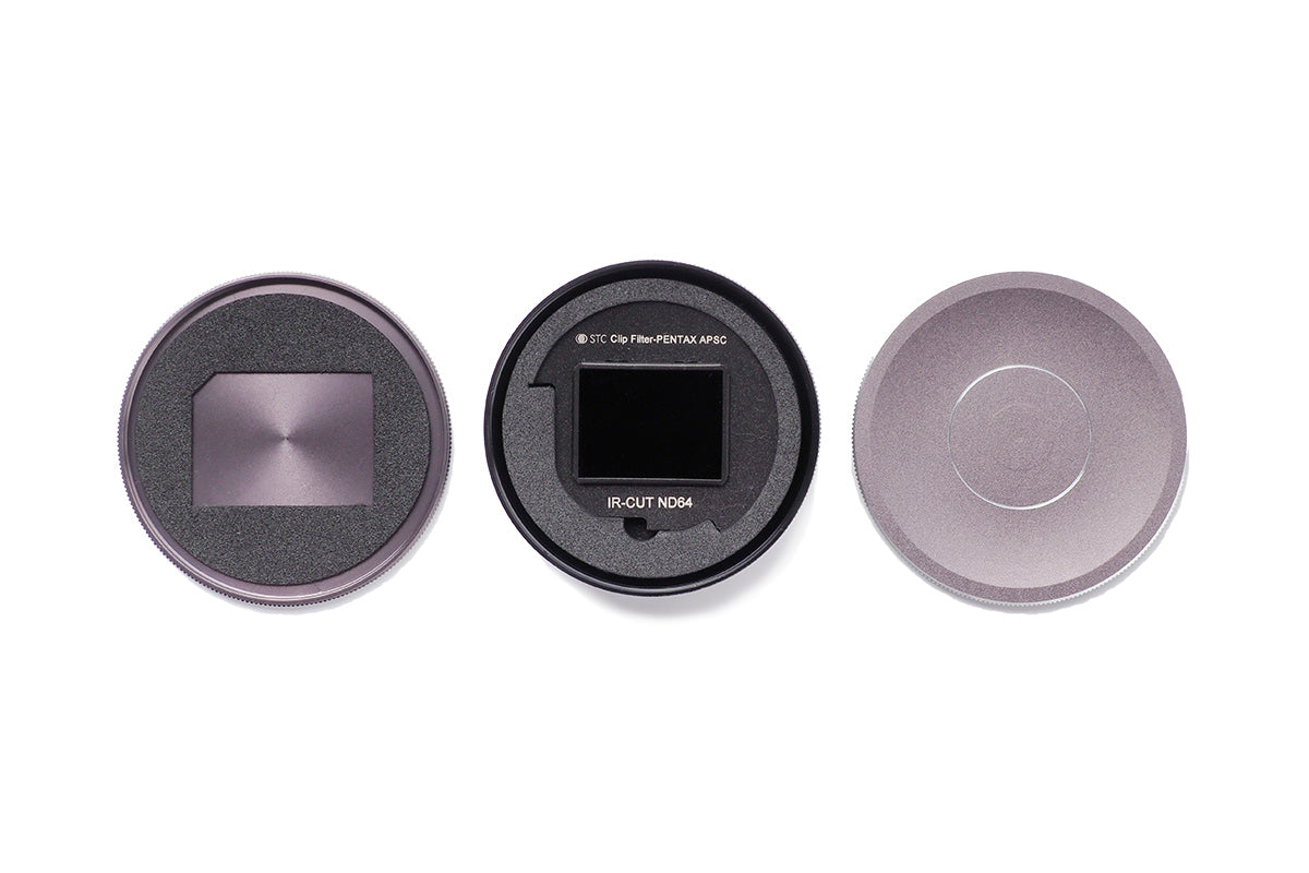Clip Filter Set + Aerospace-grade Metal Case for PENTAX