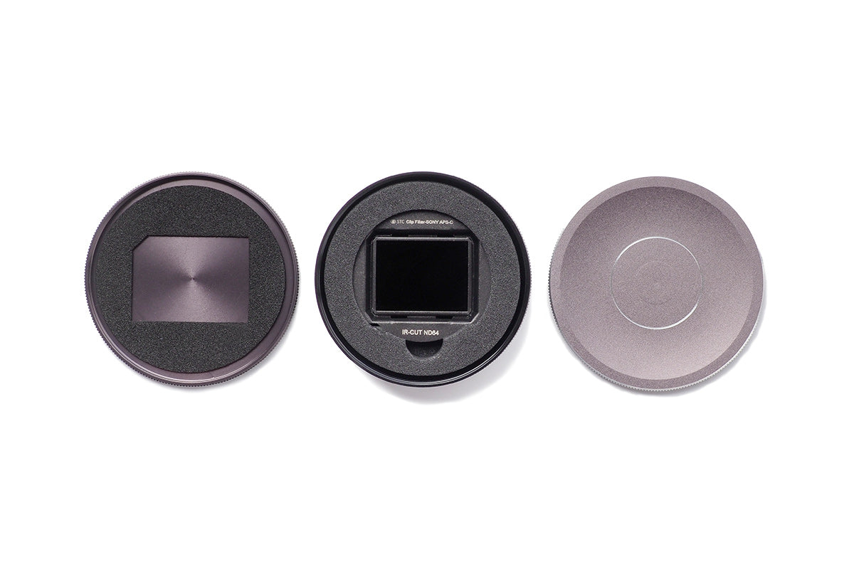 Clip Filter Set + Aerospace-grade Metal Case for Sony APS-C