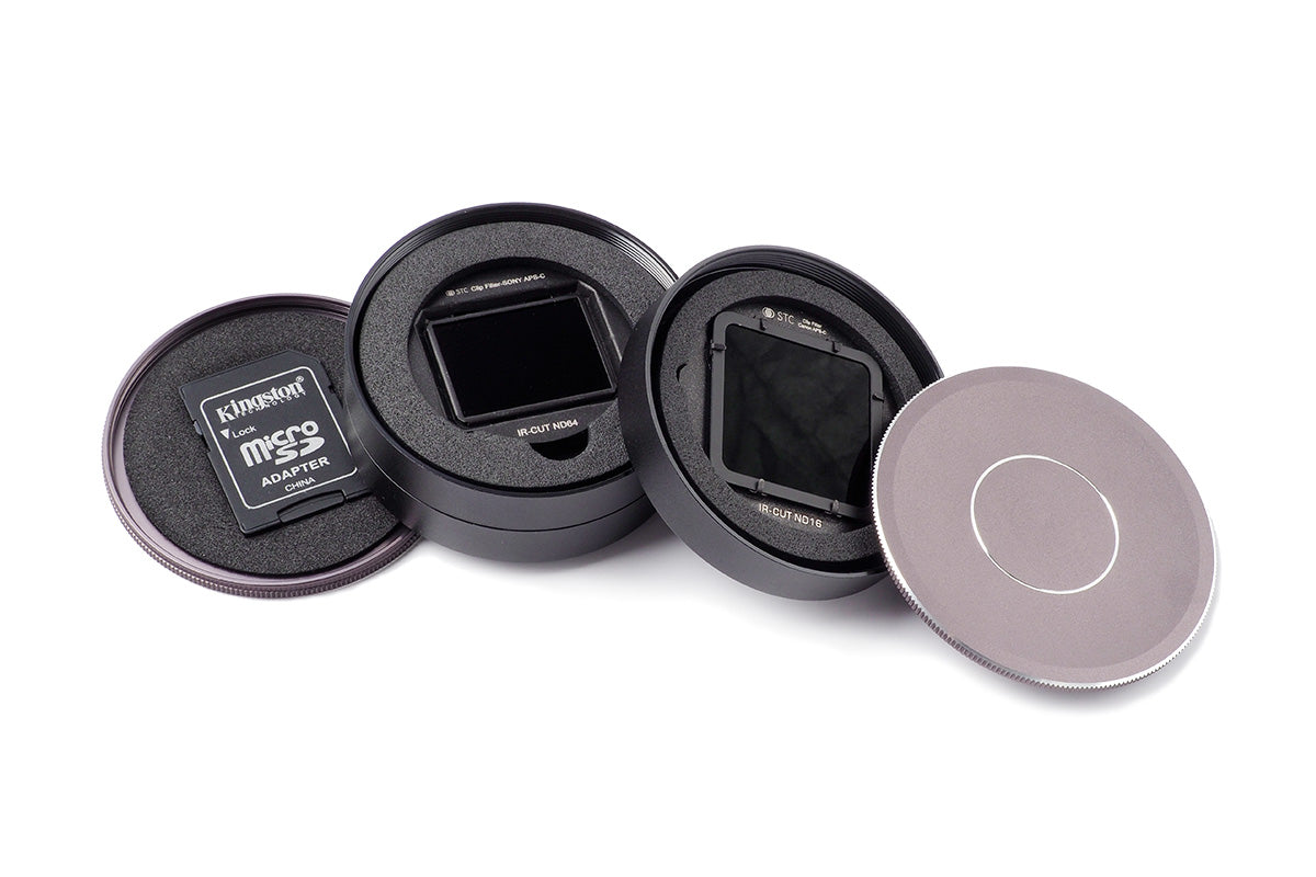 Clip Filter Set + Aerospace-grade Metal Case for Olympus, Z Cam E2 Micro Four Thirds cameras